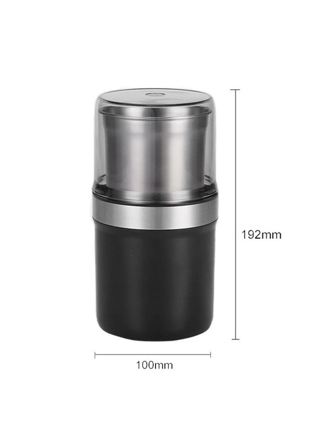 HuHa M200B Electric Mini Coffee Grinder Grain Bean Grinding Machine, Spec: UK Plug(Black) - Image 3