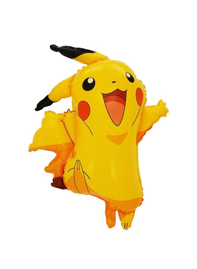 7-piece Pikachu balloon set (including one Pikachu-shaped balloon and 6 18-inch round balloons with different patterns) - Image 4