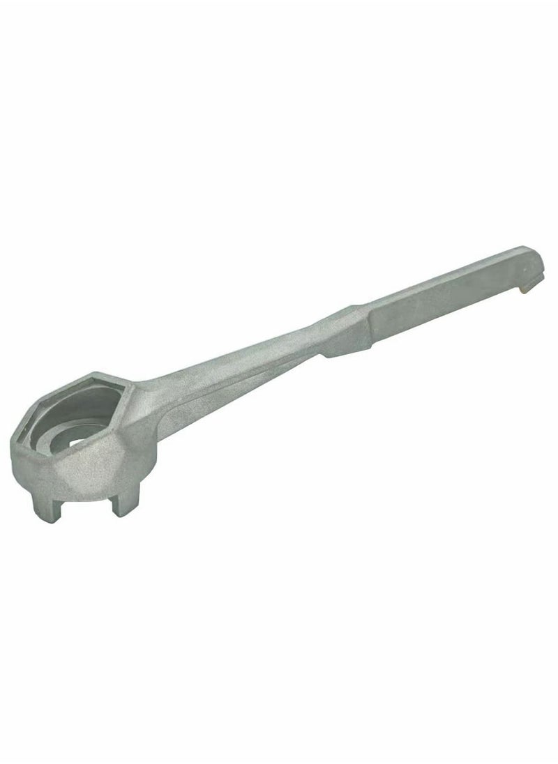 Y&D Aluminum Drum Wrench, Plug Wrench Opener for Opening 10 to 55 Gallon Drum, Fits 2 in and 3/4 Bung Caps  - Image 1