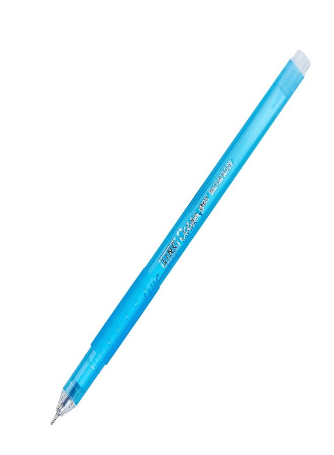 Linc Ocean Classic 0.55mm Gel Pen | Blue Ink | Set Of 10 - Image 4