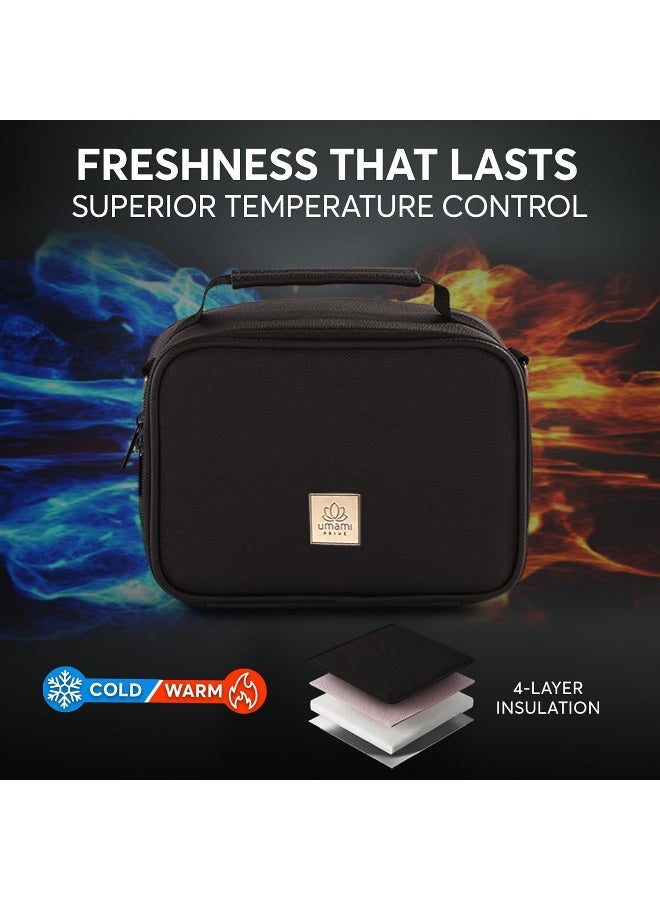 Umami Insulated Lunch Box Bag for Adults (Deep Black) - Image 4