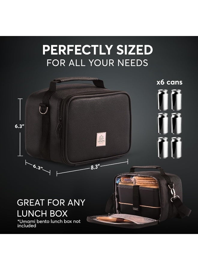Umami Insulated Lunch Box Bag for Adults (Deep Black) - Image 3