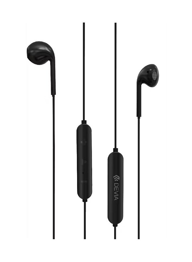 ديفيا سماعات أذن رياضية لاسلكية من سلسلة Smart Series مزودة بميكروفون / تحكم في المكالمات والمسارات ومستوى الصوت / صوت غامر / سماعة أذن بلوتوث بتصميم مريح وخفيف الوزن - أسود - Image 5