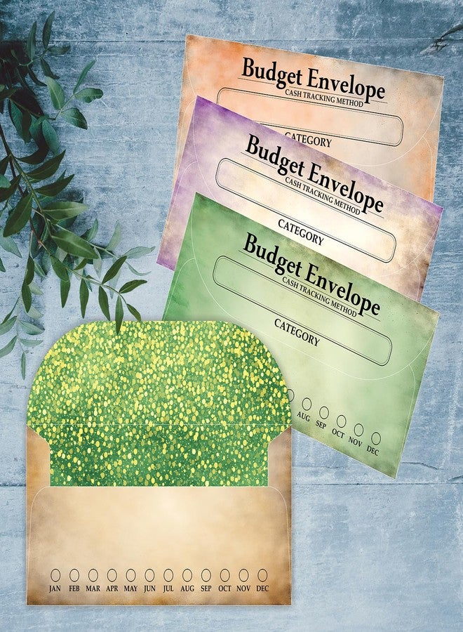 PARTH IMPEX 120 Pack Vintage Budget Envelopes for Cash, Budgeting Tracker Binder, Money Saving Challenge, Great for Money Management, Cash Stuffing and Savings Organizer 3.5" x 7" in 12 Color - Image 4