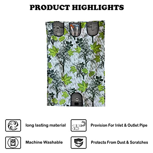 KANUSHI Industries® Green Shub Design Top Load Semi Automatic Washing Machine Cover (Suitable For 6 Kg, 6.5 kg, 7 kg, 7.5 kg) (WASMAC-GREEN-SHUB-SEMI-01) - Image 4