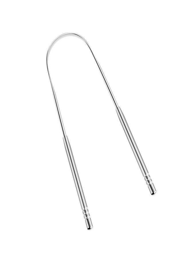 YIBIDINAY Tongue Scraper Cleaner for Adults Surgical Grade Stainless Steel Metal Tongue Brush Dental Kit Professional Eliminate Bad Breath With Non-synthetic Grip (1 Pack) - Image 1