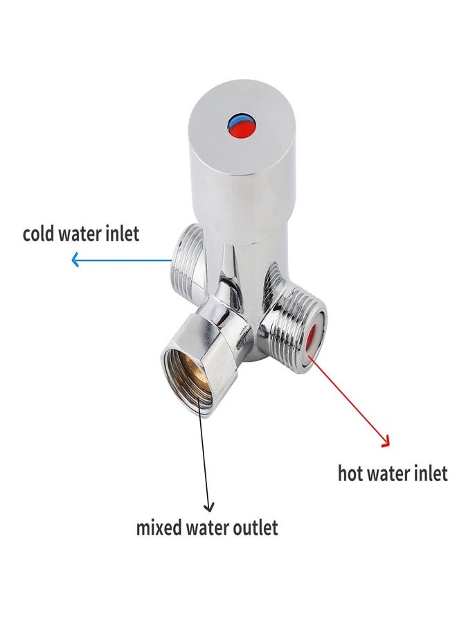 Walfront Thermostatic Mixing Valve, G1/2 Hot and Cold Water Temperature Control Valve for Automatic Faucet - Image 4