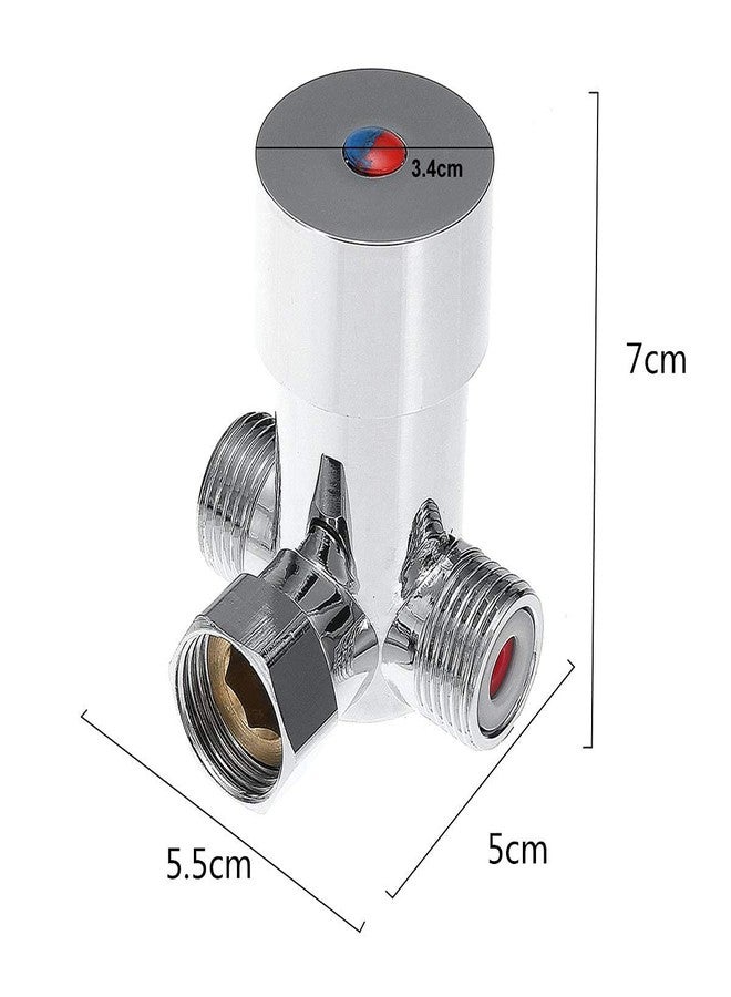 Walfront Thermostatic Mixing Valve, G1/2 Hot and Cold Water Temperature Control Valve for Automatic Faucet - Image 2