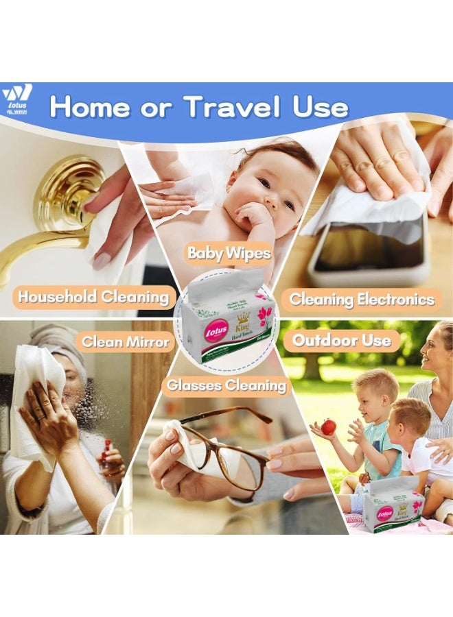 Lotus Alwadi King Interfold Hand Tissue 1 Ply Pack Of 4 150 Sheets - Image 4