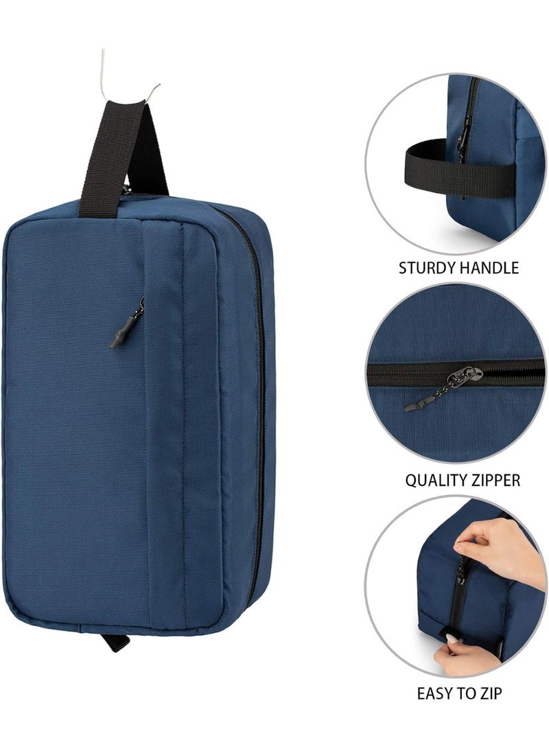 Vorspack Toiletry Bag Hanging Dopp Kit for Men Water Resistant Shaving Bag for Travel, Navy Blue, One Size - Image 5