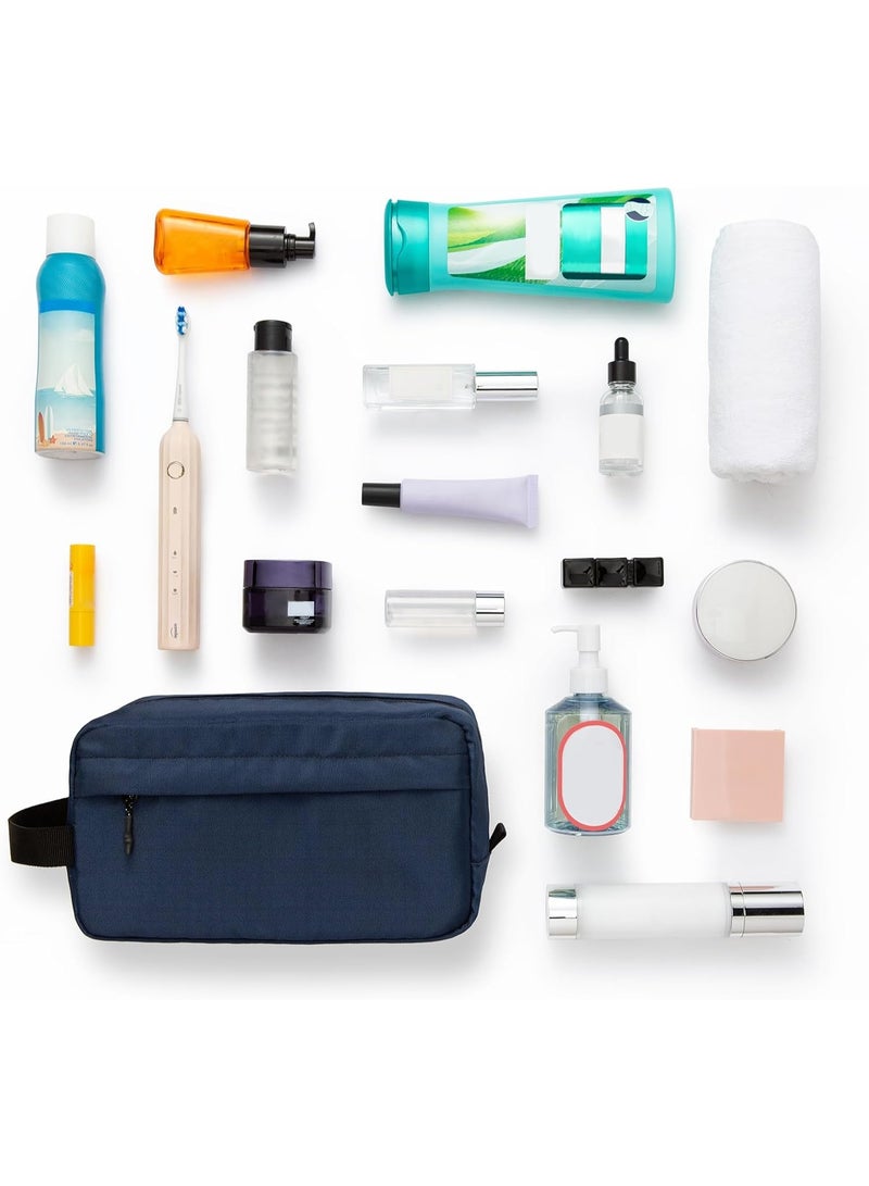 Vorspack Toiletry Bag Hanging Dopp Kit for Men Water Resistant Shaving Bag for Travel, Navy Blue, One Size - Image 3