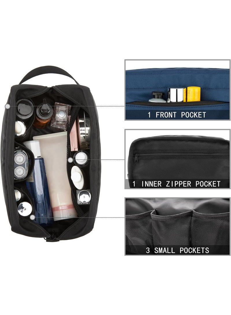 Vorspack Toiletry Bag Hanging Dopp Kit for Men Water Resistant Shaving Bag for Travel, Navy Blue, One Size - Image 4