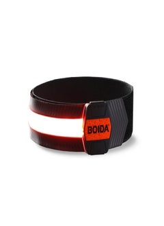 BOIDA LED Reflective Band Orange 1pcs - High Visibility Gear for Running,Bike, Camping, Walking & Cycling | USB Rechargeable | Safer Than a Reflective Vest | Orange,Green,White