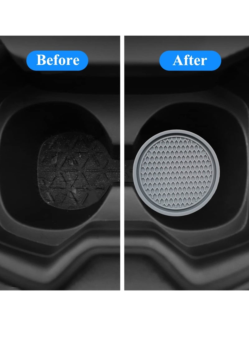 SYOSI 6PCS Car Cup Coaster Accessories 2.75 inch Anti Slip Insert Suitable for Most Interior Accessory - Image 3