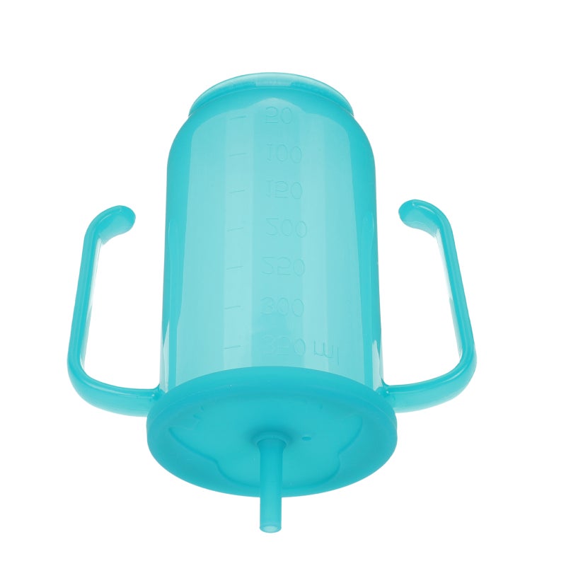 📦 كوب شرب مريح لكبار السن مع غطاء دوار وفوهة قابلة للتدوير وتصميم بمؤشرات القياس - Image 1