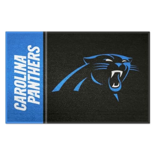 FANMATS 8255 NFL Carolina Panthers Starter Mat Accent Rug - 19in. x 30in. | Sports Fan Home Decor Rug and Tailgating Mat Uniform Design - Image 1