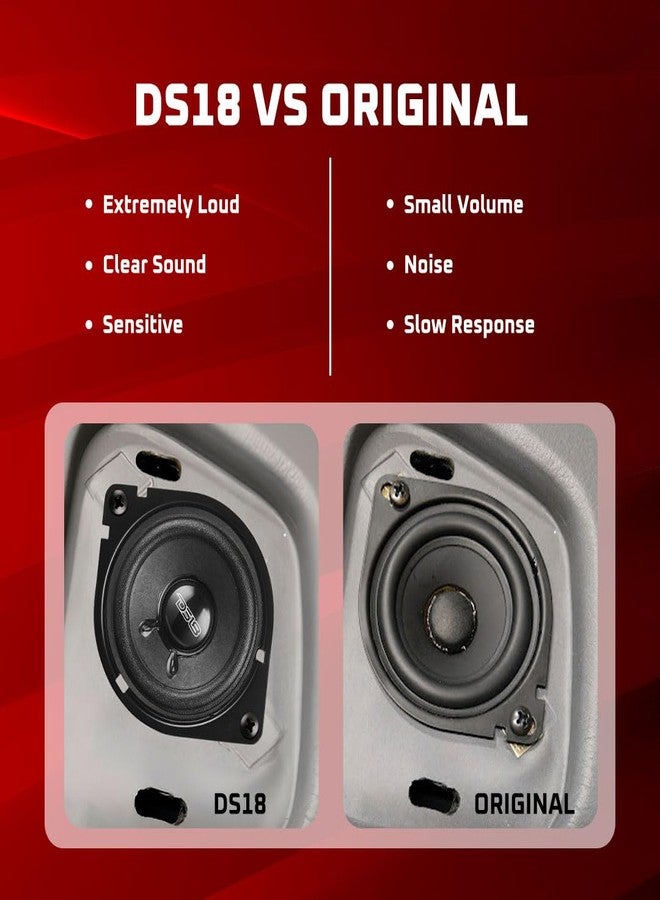 DS18 25D120NO-4 2.5" OEM Dashboard Loudspeaker 4 Ohm with Neodymium Magnet, OEM Speakers Great for Dashboards, Universal Fit - Image 4