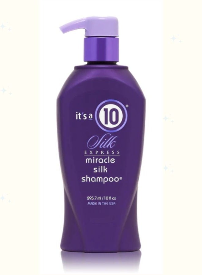 It's a 10 Haircare Silk Express Miracle Silk Shampoo, Hair Softness and Luster, Silk Protein Benefits, Heat Damage Protection, Smooth and Manageable Hair, 10 fl. Oz - Image 1