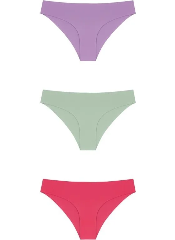 COTTONHILL Laser Cut Women's Bikini Panties 3 Pack-1