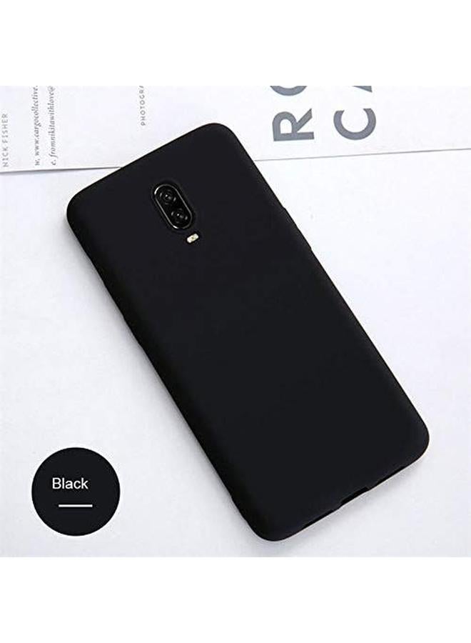 إيروريكس غطاء حماية مرن من البلاستيك غير اللامع بدون لمعان، جراب ناعم الملمس للهاتف المحمول متوافق مع هاتف Oneplus 6T باللون الأسود - Image 3
