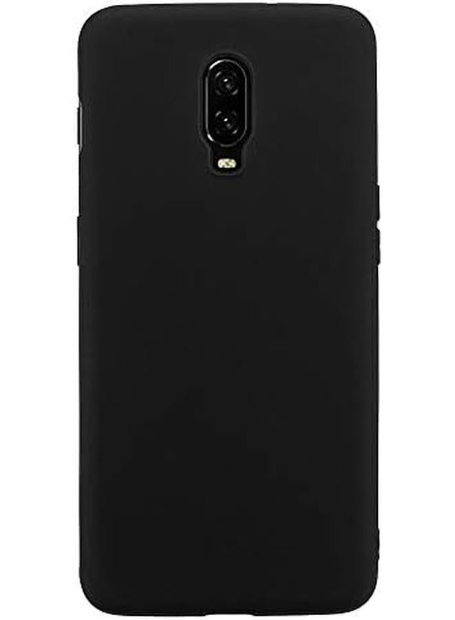 إيروريكس غطاء حماية مرن من البلاستيك غير اللامع بدون لمعان، جراب ناعم الملمس للهاتف المحمول متوافق مع هاتف Oneplus 6T باللون الأسود - Image 4