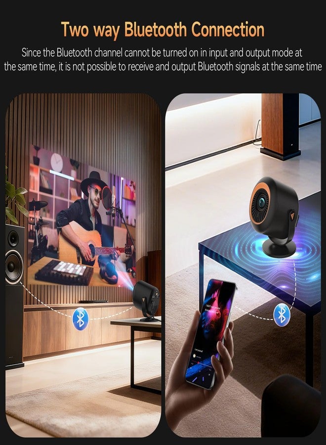 Vamvo Mini Projector with WiFi and Bluetooth, Portable Projector Native 1080P Support 4k with 180° Adjustable Stand, Max 180" Display Proyector Built-in Speakers - Image 4