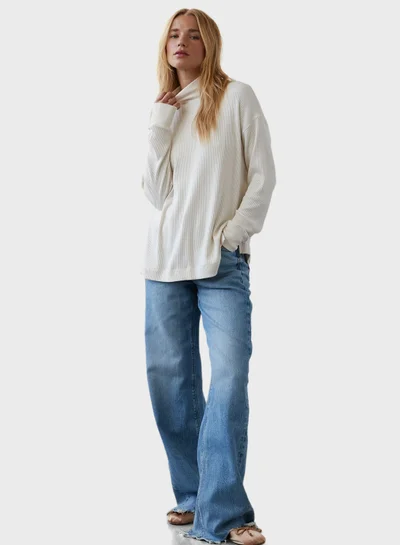 American Eagle Mock Neck Top