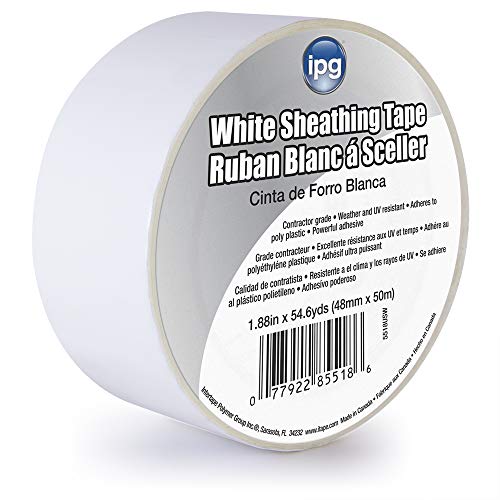 IPG Sheathing Tape, 1.88" x 54.6 yd, White (Single Roll) (5518USW) - Image 1