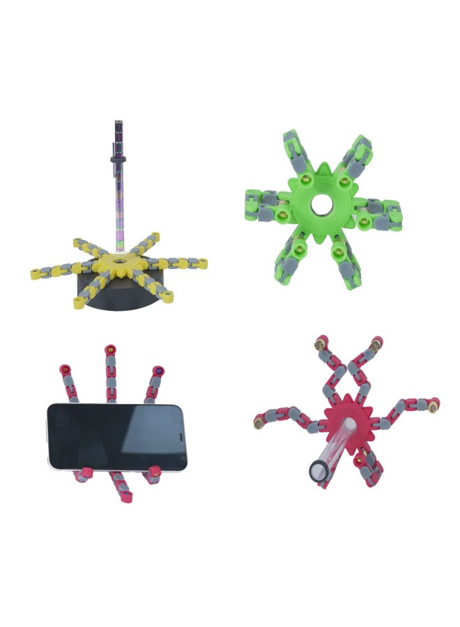 Loquat Variety Magnetic Suspension Pen Holder Toy Multifunctional Magnetic Suction Pen Holder Decompression Colorful Light Magnetic Pen Holder-Color:Regular Version-green Gray Mechanical Claw-Specification - Image 5