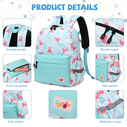 mygreen Backpack for Kids Girls Preschool Backpack Kindergarten BookBag School Backpack with Chest Strap Dancing Girl Pink - Image 3
