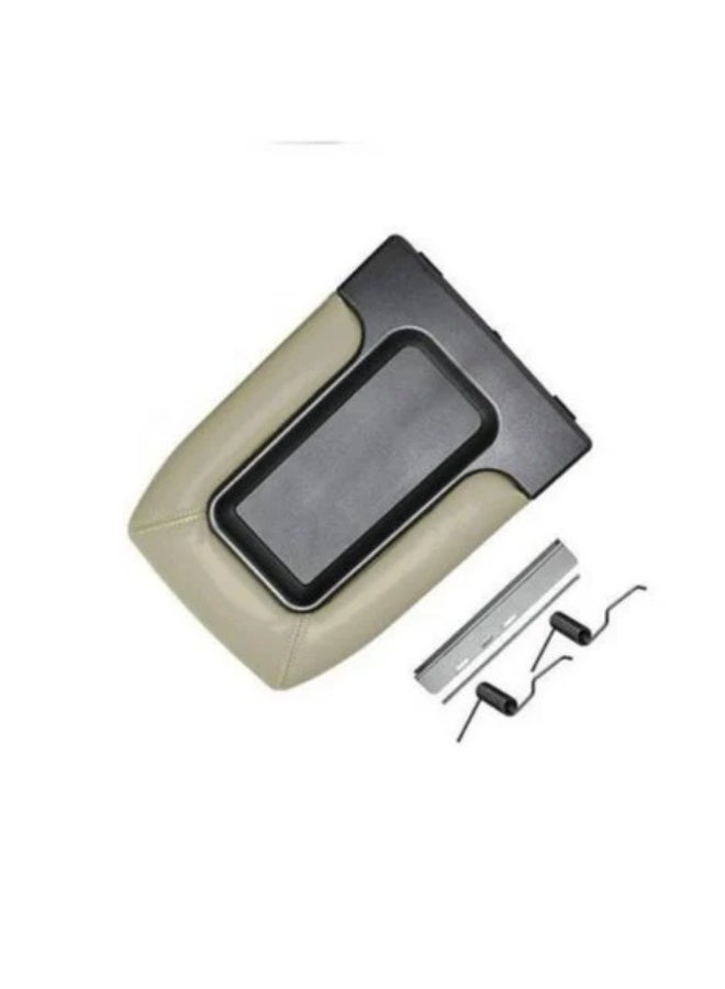 GMC Yukon Center Console Armrest Cover Beige Synthetic Leather for 2001–2006 Models - Image 1