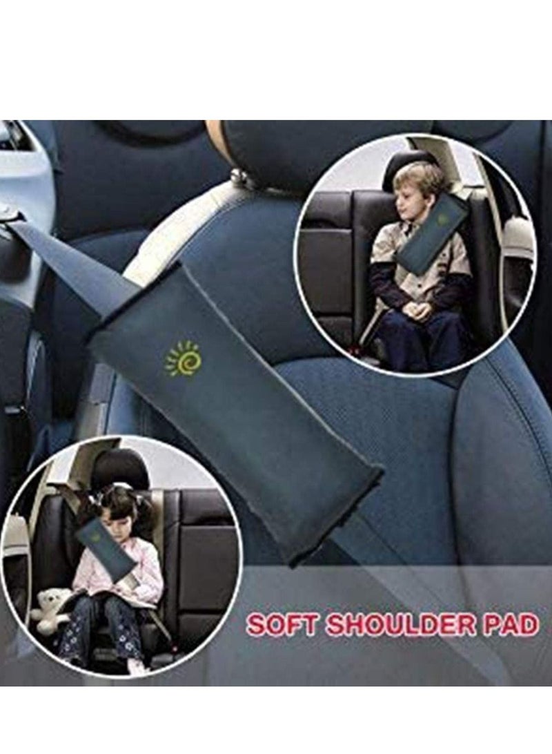 SYOSI Seat Belt Adjuster and Seatbelt Pillow for Kids Travel, Neck Support Headrest Cover Child,Car Strap Cushion Pads Children Baby Adult - Image 3