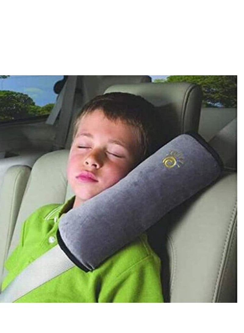 SYOSI Seat Belt Adjuster and Seatbelt Pillow for Kids Travel, Neck Support Headrest Cover Child,Car Strap Cushion Pads Children Baby Adult - Image 2