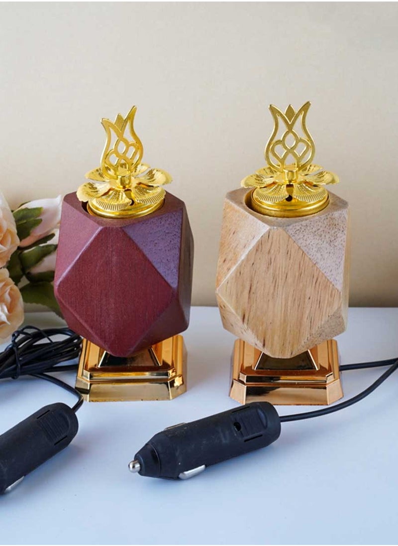 Bakhoor BoSidin Premium Electric Incense Oud Holder Luxurious design for Home and Office Fragrance - 1 piece Biege 