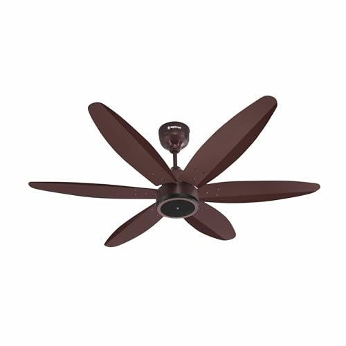DIGISMART Aeros Hexa Premium series 1200 MM BLDC Motor Fan (28 W) 5 Star Rated|Remote| 6 Blade High Speed Motor Ceiling Fan come with 5 Years warranty (Smoke Brown) | Pack of 1 - Image 1