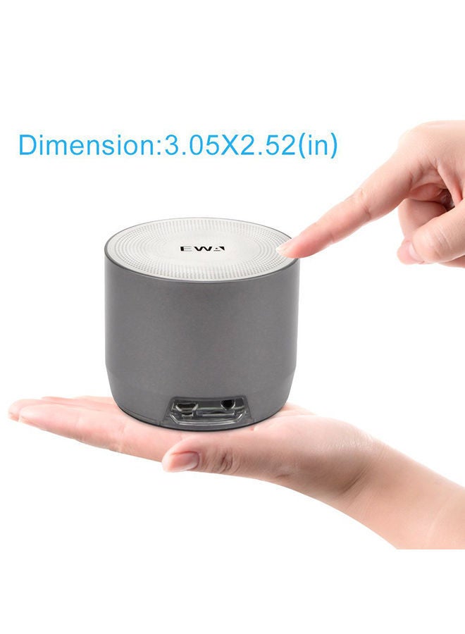 NIBEMINENT EWA A103 Portable Bluetooth Speaker Grey - Image 4
