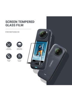 Generic Screen Protector for Insta360 X4/X5 Accessories 9H Hardness HD Tempered Glass Screen Protector Designed for Insta360 X5 Camera (2 Pack)  - Image 2