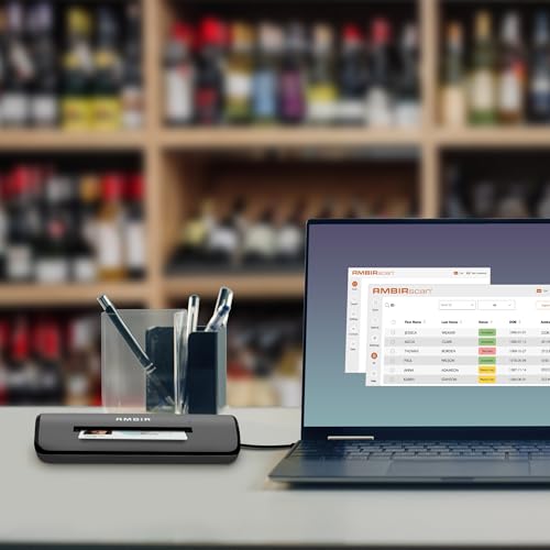 Ambir ماسح بطاقات الهوية DS687 مع برنامج - استخراج بيانات تلقائي للتحقق من العمر، شراء لمرة واحدة بدون اشتراك - Image 2