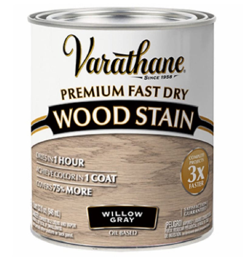Rust-Oleum Varathane 357180 Premium Fast Dry Wood Stain, Willow Gray, (Quart/946ml) - Image 2