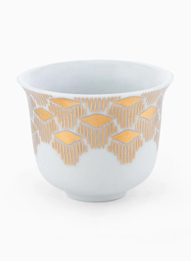 Silsal Set of 2 Tamrah Arabic Coffee Cups - Palms