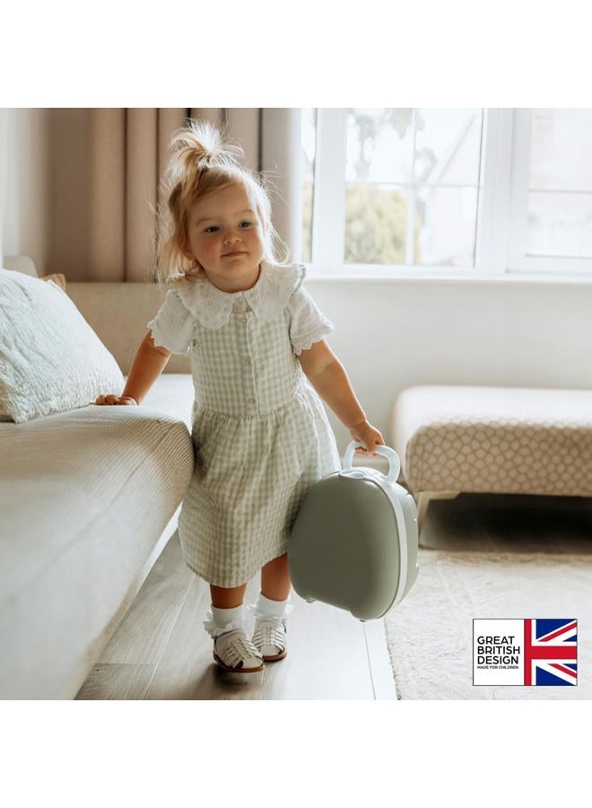 My Carry Potty Grey Travel Potty, Award-Winning Portable Toddler Toilet Seat for Kids to Take Everywhere - Image 2