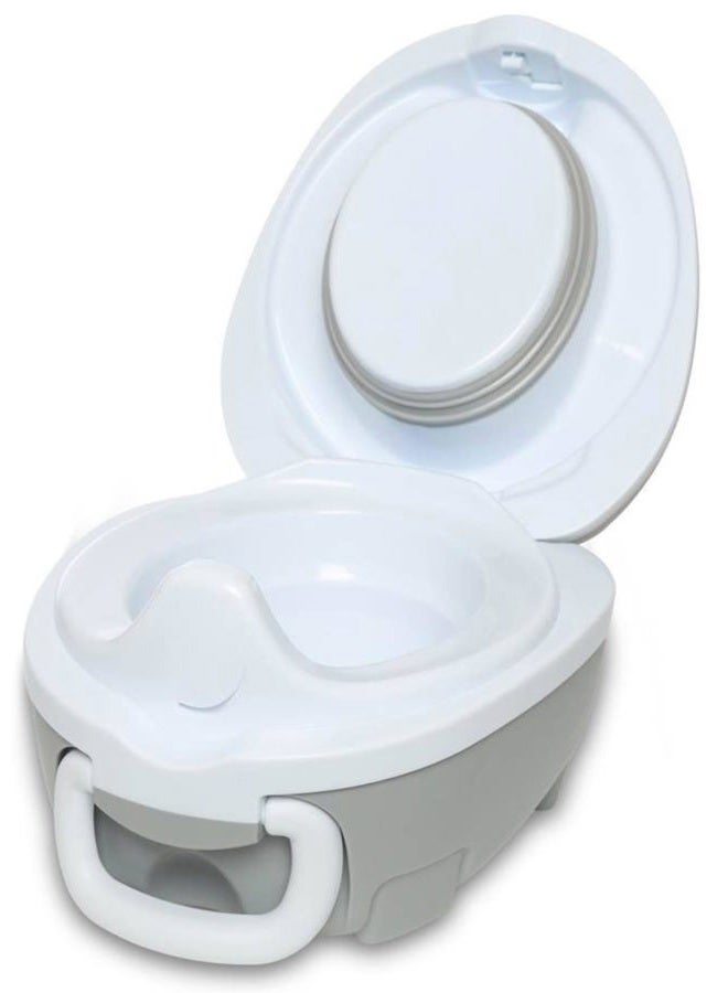 My Carry Potty Grey Travel Potty, Award-Winning Portable Toddler Toilet Seat for Kids to Take Everywhere - Image 4