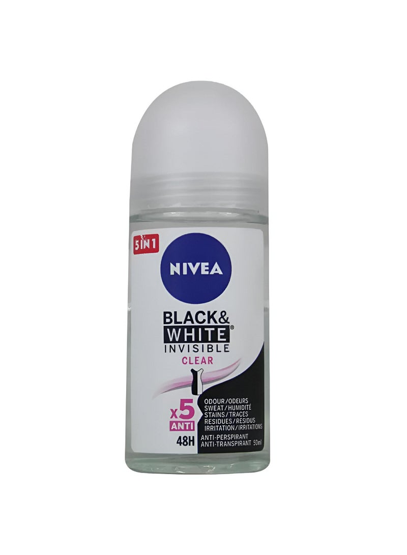 Nivea Sweat Deodorant For Women Is Invisible White And Black 50 Ml