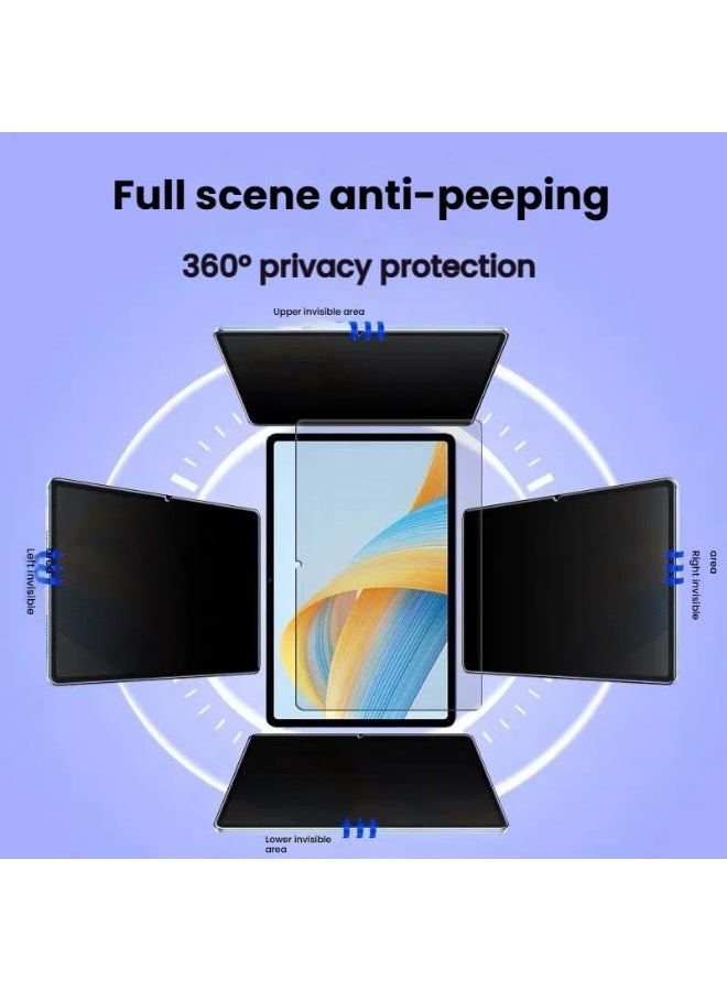 Privacy Screen Protector Compatible with Honor Pad 10 12.1 inch 2025, 360 Degree Fully Adhesive Frosted Anti Peeping Soft Film,Anti-Glare,Bubble Free - Image 3