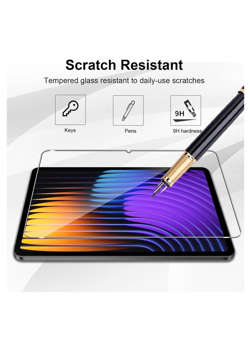 2 Pack Screen Protector for Xiaomi Pad 7/7 Pro with 2 Pack Camera Lens Protector,9H Hardness, Anti-Scratch, Tempered Glass flim, Case Friendly, Anti-Fingerprint, Anti-Scratch - Image 2