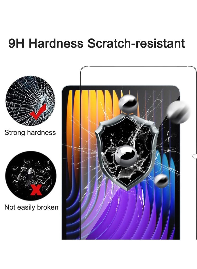 2 Pack Screen Protector for Xiaomi Pad 7/7 Pro with 2 Pack Camera Lens Protector,9H Hardness, Anti-Scratch, Tempered Glass flim, Case Friendly, Anti-Fingerprint, Anti-Scratch - Image 3