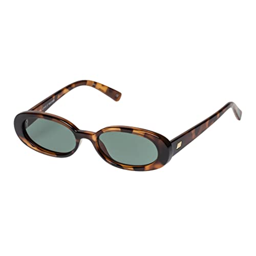 Le Specs Outta Love Sunglasses - Tort, Oval, Unisex, Micro 90s Sleek Style - Image 1