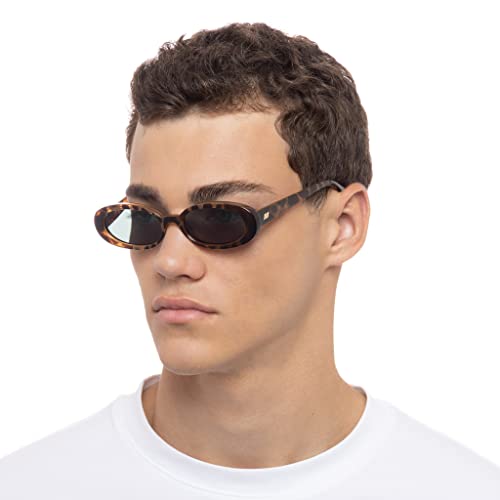 Le Specs Outta Love Sunglasses - Tort, Oval, Unisex, Micro 90s Sleek Style - Image 4