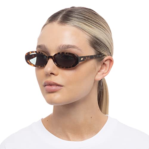 Le Specs Outta Love Sunglasses - Tort, Oval, Unisex, Micro 90s Sleek Style - Image 3