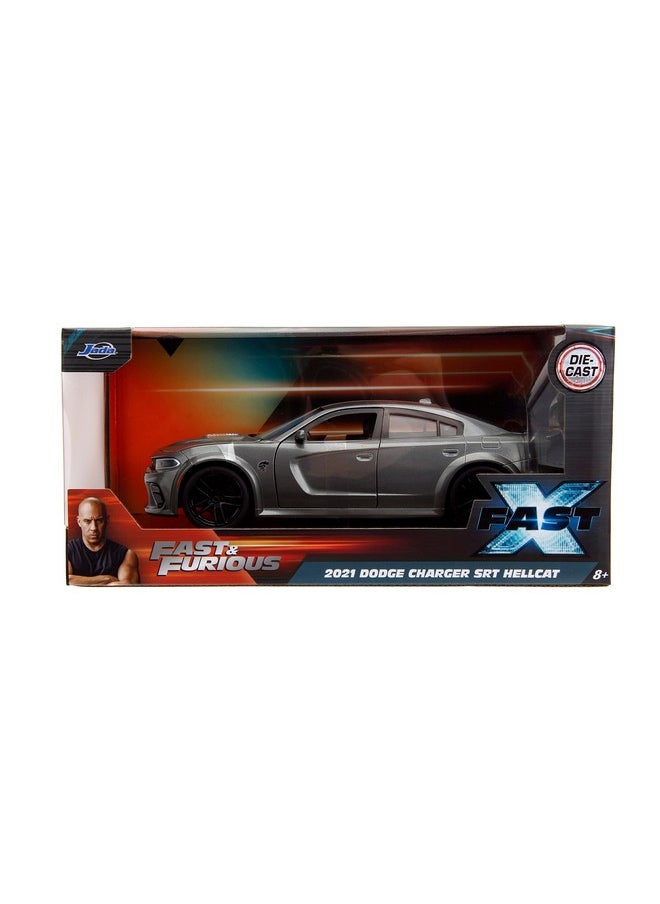 Jada Toys - Fast & Furious Fast X 124 Dom'S 2021 Dodge Charger Srt Hellcat Diecast Car Toys For Kids And Adults - Image 1